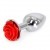 Buttplug Rose Rouge Aluminium 6cm 3