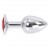 Buttplug Aluminium Rouge Small 6cm 3