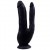 Gode Double Raliste  Ventouse Noir 18cm 3,5