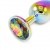 Buttplug Anal Arc-en-Ciel avec Bijou 7 cm 2,5