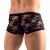 Boxer Dentelle  Fleurs Homme Noir