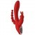 Triple Rabbit avec Chapelet Anal Vibrant Rouge 3,5