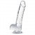 Gode Anal avec Testicules Crystal 15cm 2.5