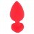 Plug Large Silicone Rouge Diamant Noir 4