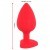 Plug Large Silicone Rouge Diamant Noir 4