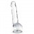 Dildo Ventouse Raliste Transparent 21 cm 4