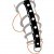 Cockring Gaine Cuir Anneaux Metal Amovibles