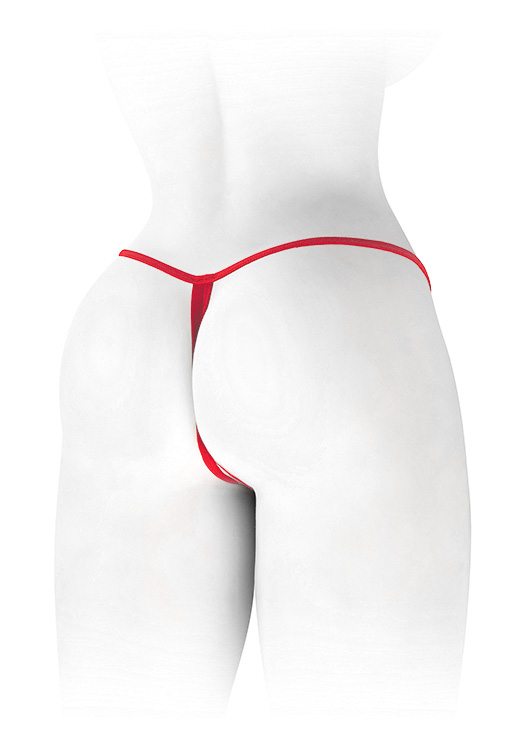 String Ouvert SoftLine Collection – Rouge Ou Noir, Taille Unique, Neuf Avec étiquettes